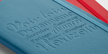BLIND DEBOSSING bij moleskine